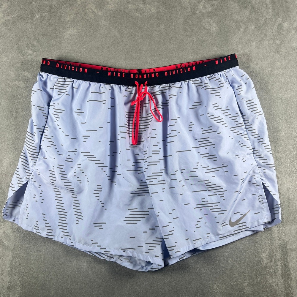 Nike Flex Stride 2 In 1 Lined Shorts Blue Run Division DM4634-548 Men's Size XL